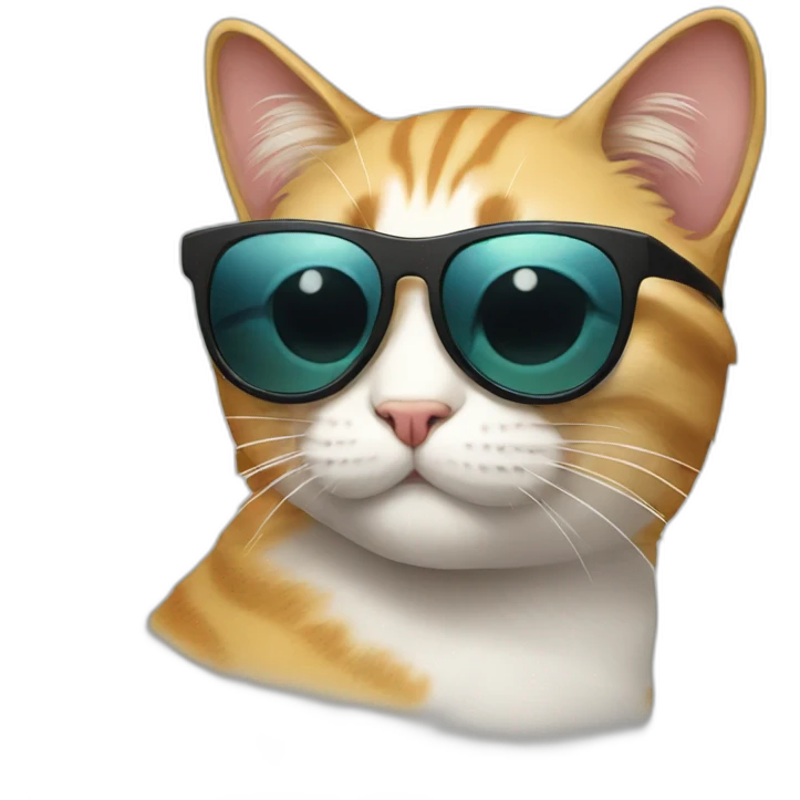 Cat with sunglasses emoji