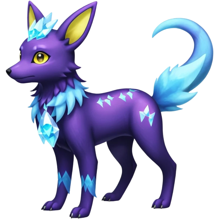 Manectric-Electrike-Aurorus-Umbreon-Draco-Fakémon-hybrid-creature (full body), 4 legs emoji