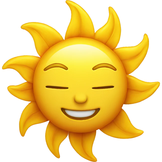 Sun smili emoji