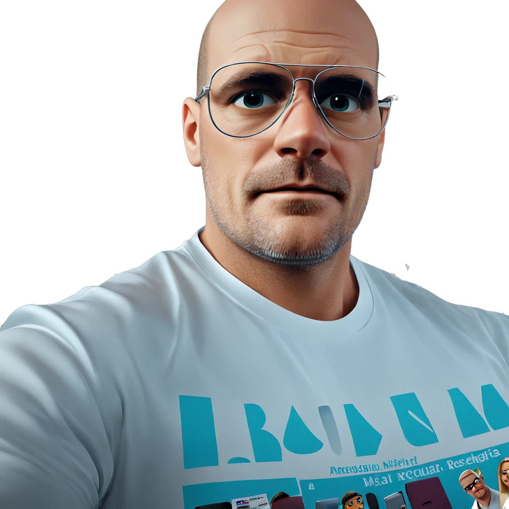 bald man in white shirt emoji