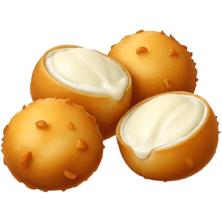 Mozzarella cheese balls emoji