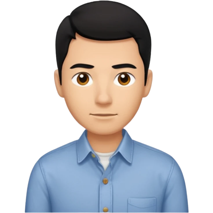 The Walking Man black hair  emoji