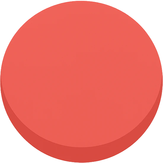 red button with a simple, clean design emoji
