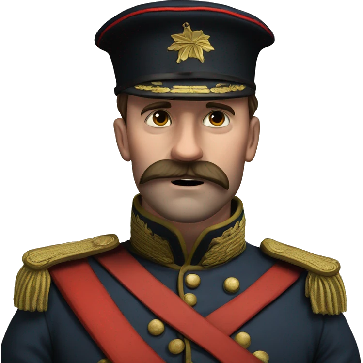 British soldier in the Crimean War blows his nose emoji