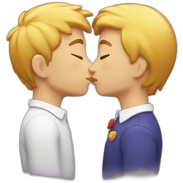 Gay kiss emoji