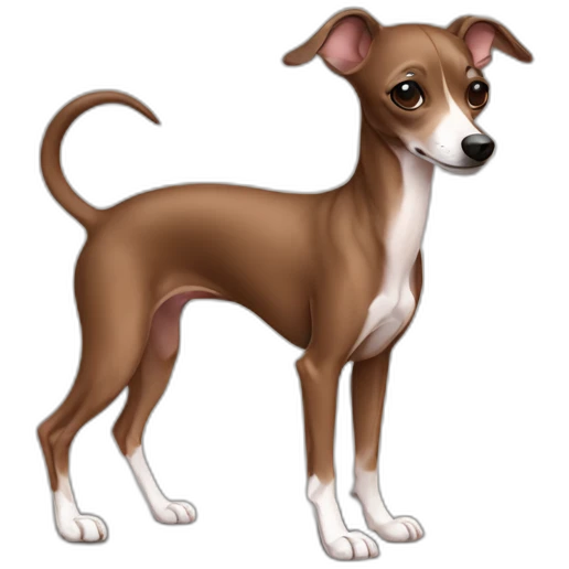 full body all brown italian greyhound chihuahua emoji