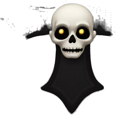 black cross goth emoji