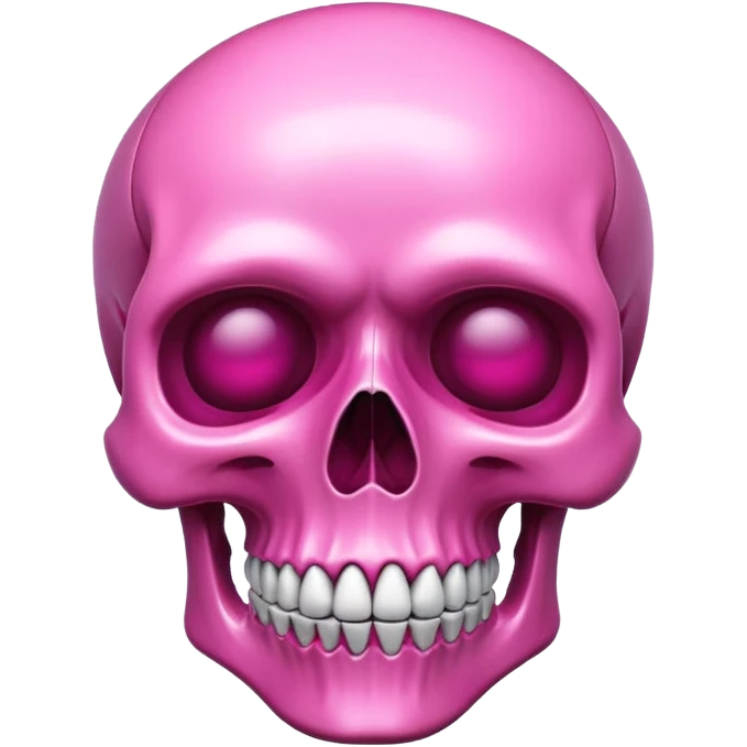 Pink skull emoji