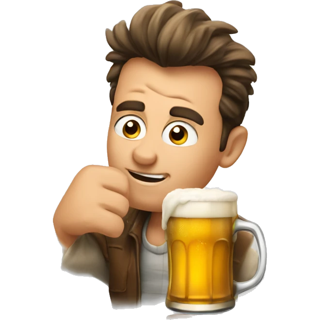 Sheen Drinking beer emoji