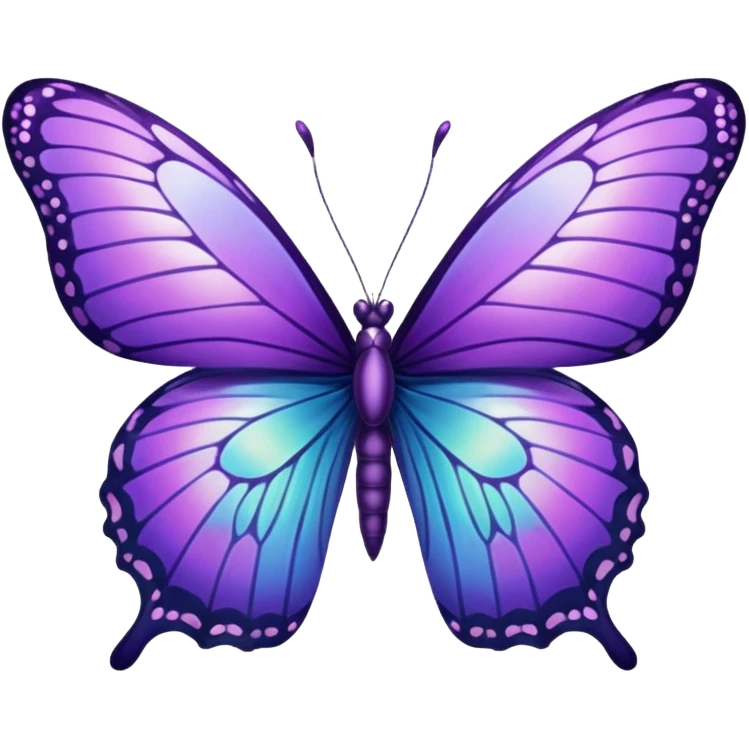 Purple butterfly emoji