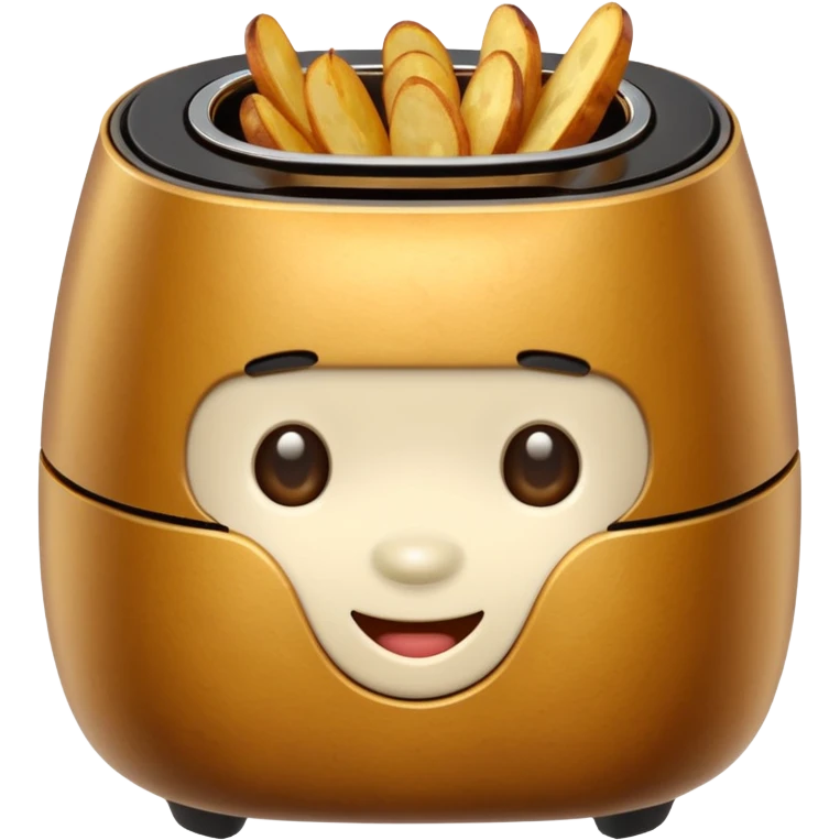 air fryer potatoes, simple and cute emoji