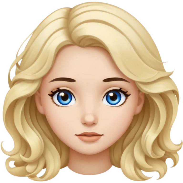 brown eyes black wavy hair girl and blonde hair with blue eyes girl emojis emoji