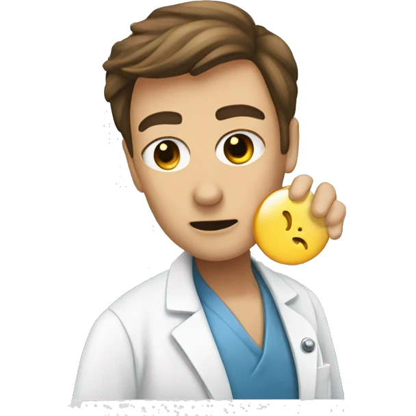 Doctor popping pimple emoji