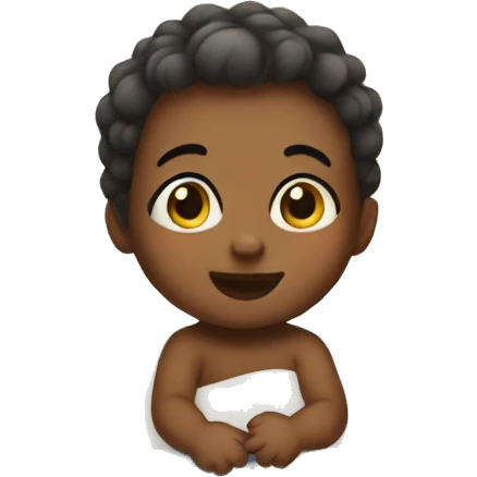 Baby in a crib  emoji