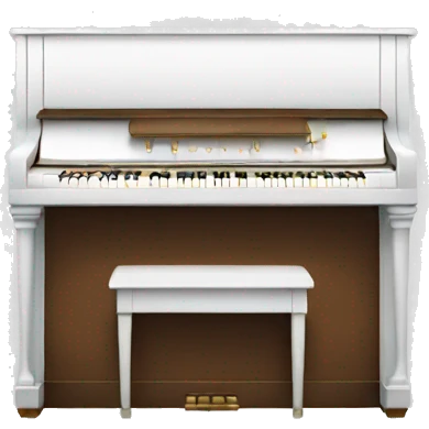 White piano  emoji