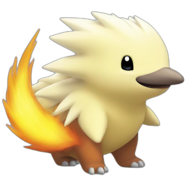 cyndaquil pokemon with white hair emoji