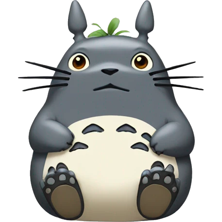 totoro sitting emoji