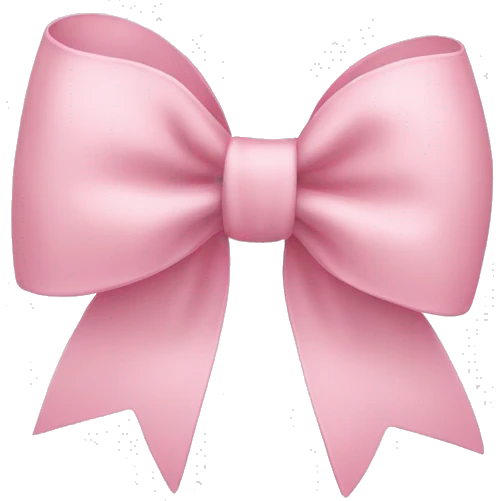 Light pink bow emoji