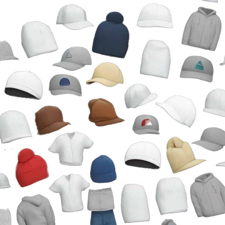 apparel, caps , hoodie , needle , threads , shorts , shirts ,  emoji