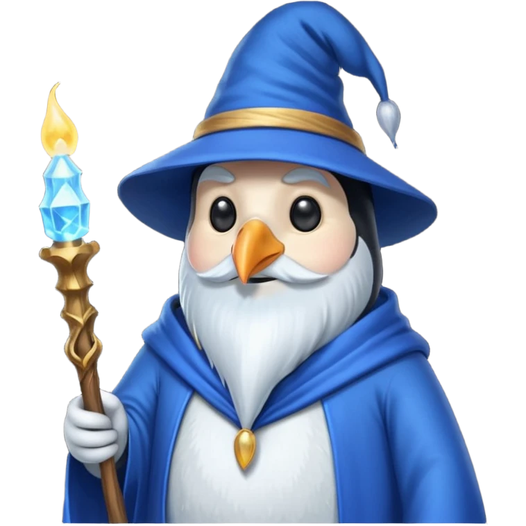 Penguin Wizard emoji