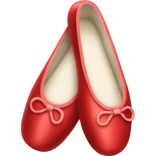 Red ballet shoes emoji