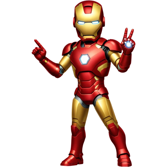 Iron MAn showing middle finger emoji