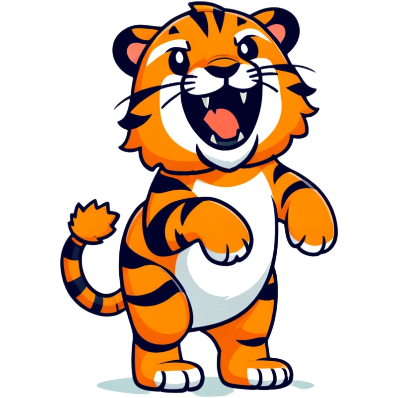 Tiger hart  emoji