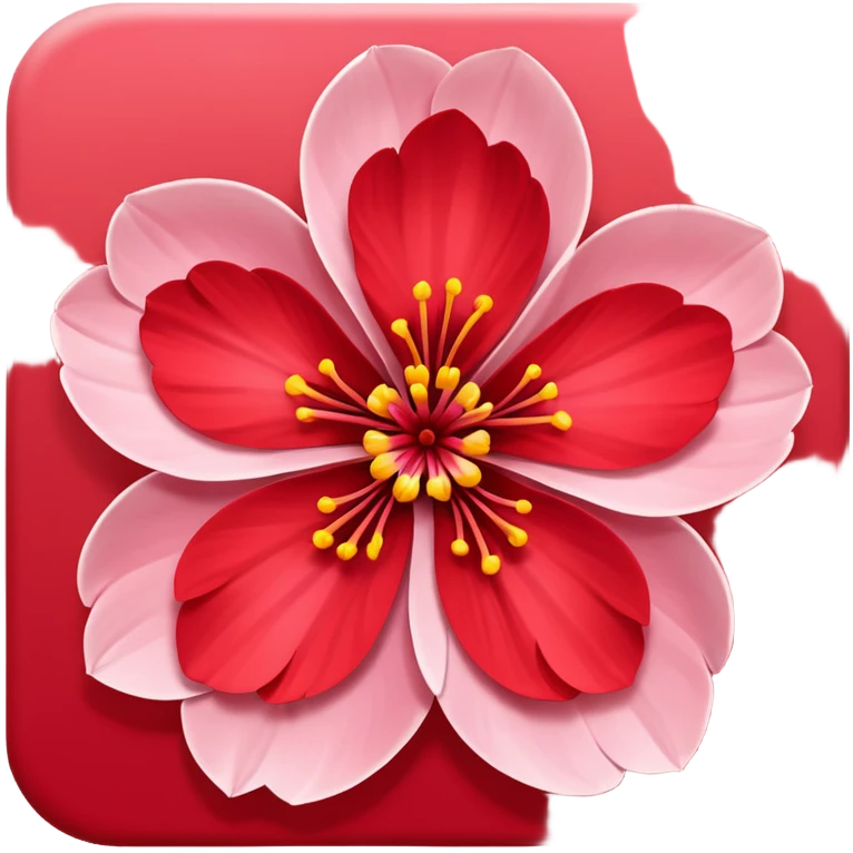 red sakura' emoji
