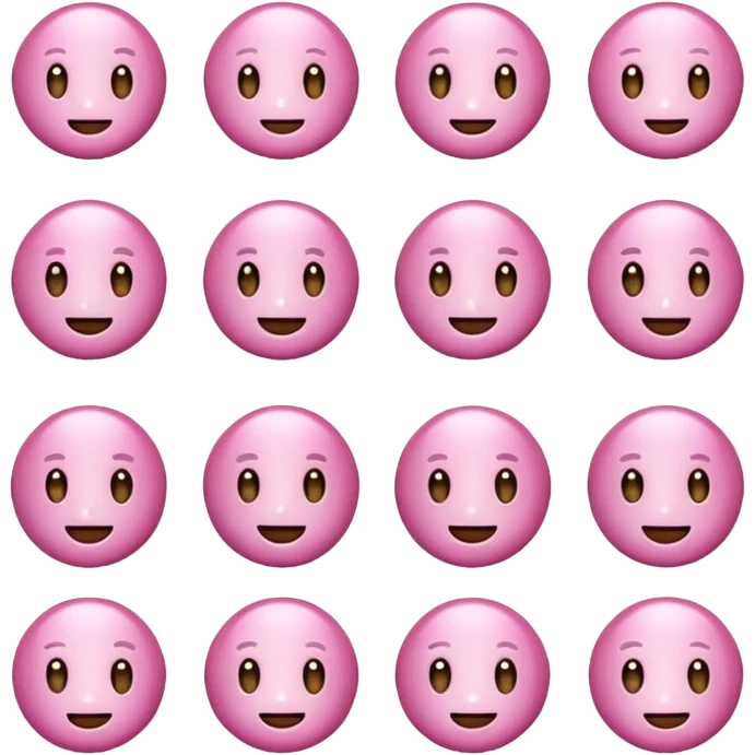 Mini emojis of pink stanley emoji
