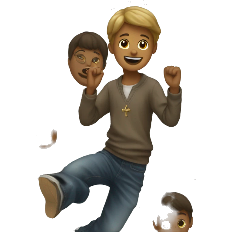 christian boy dancing emoji