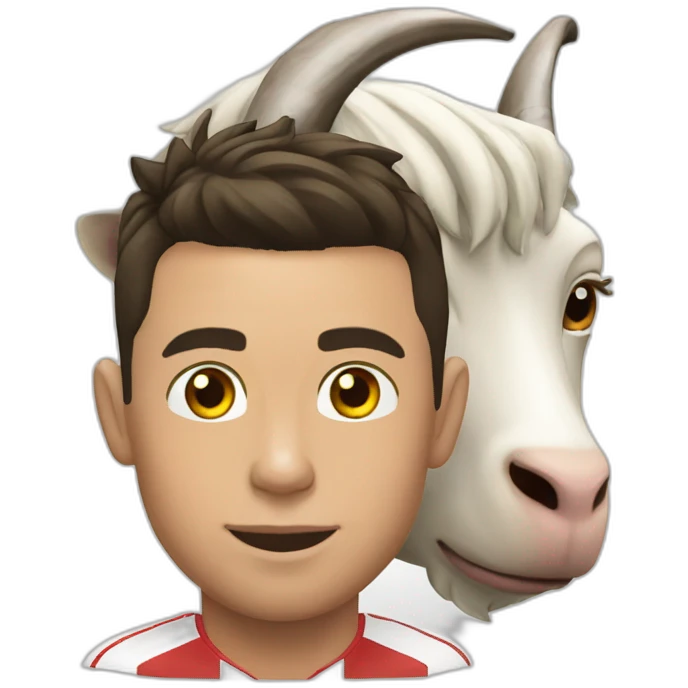 Cristiano Ronaldo are the goat emoji