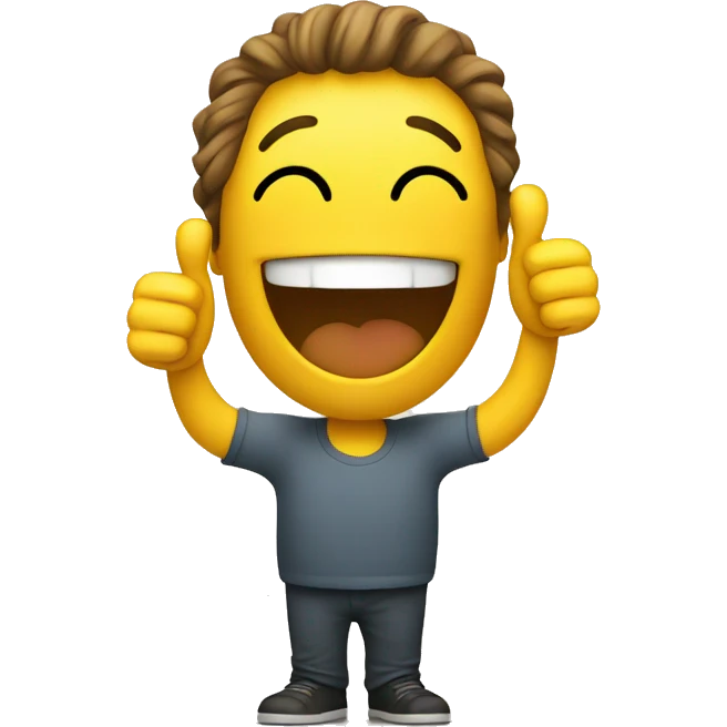 Smiley with thumbs up emoji