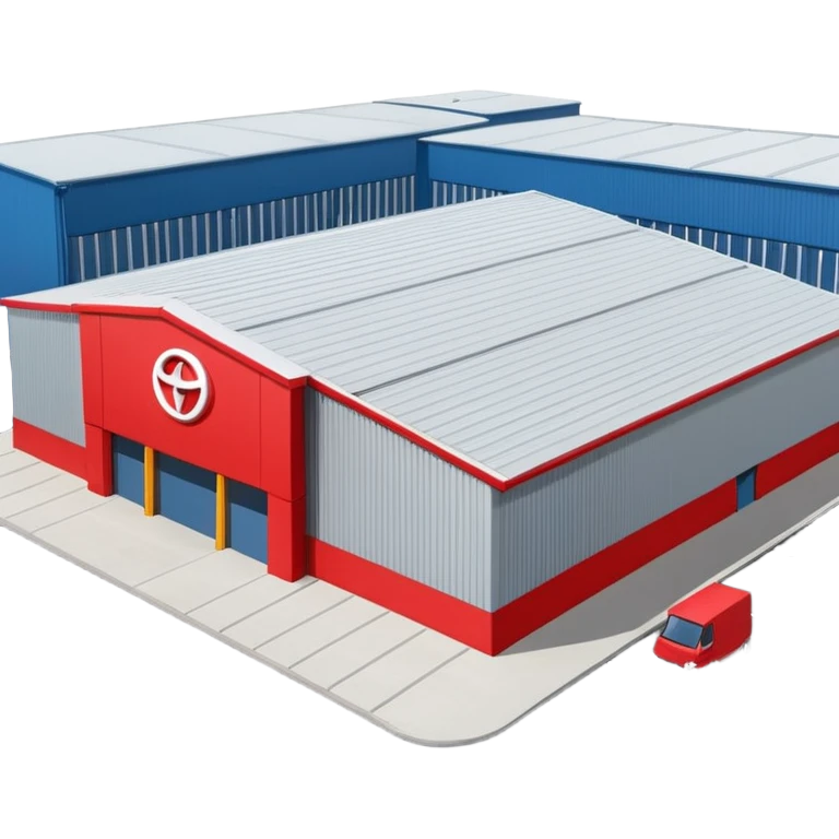 red Toyota Distribution centre emoji