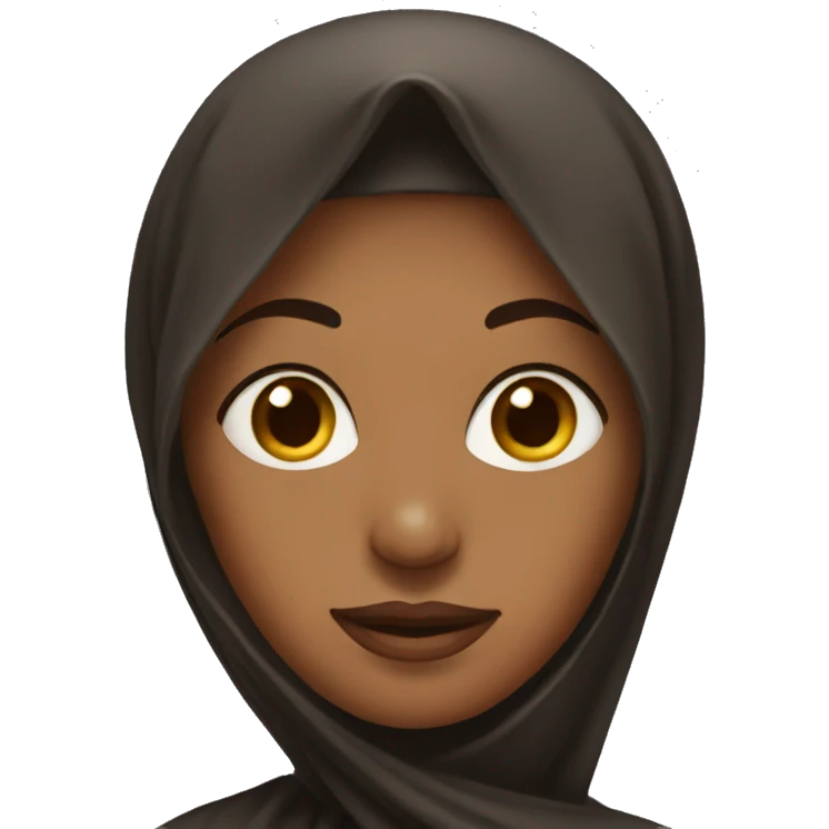 brown woman with an orthodox veil emoji