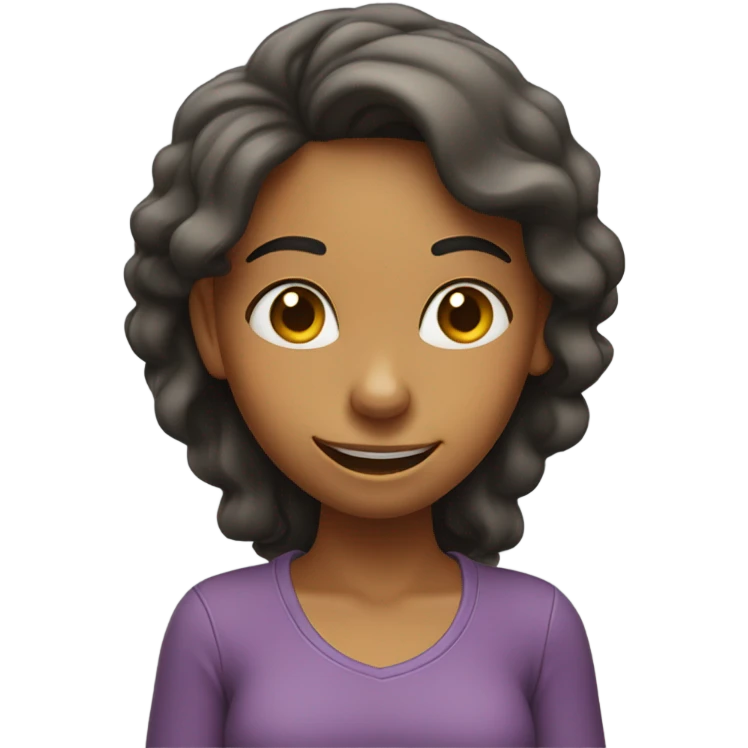 Girl shaking head up and down with a thumbs up emoji