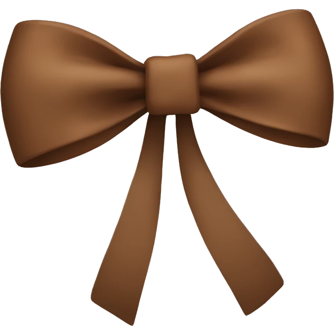 Brown bow  emoji