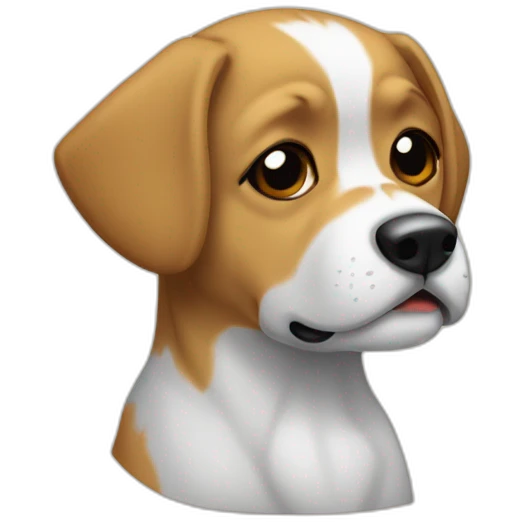 Chien qui pleure emoji