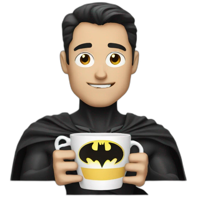Batman_drinking_coffee emoji