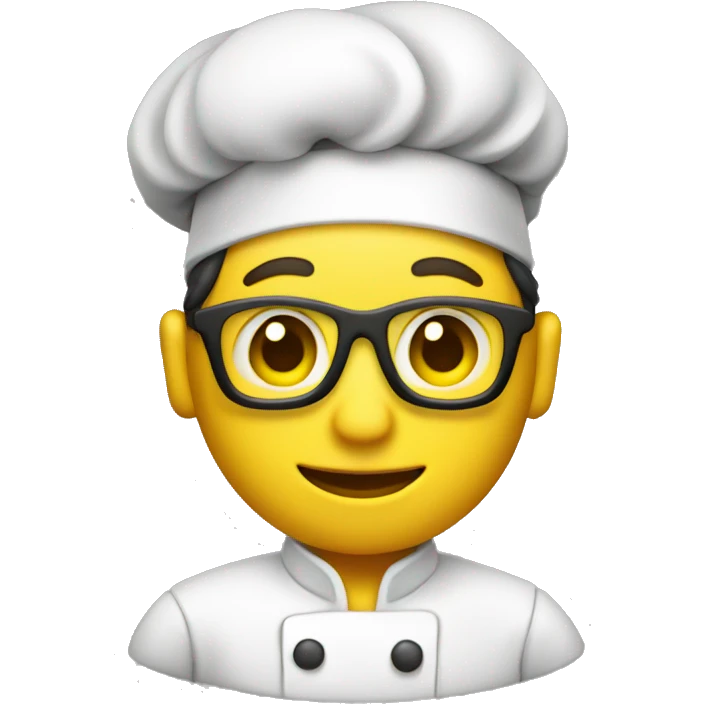 Chef, yellow skin, camera in hand  emoji