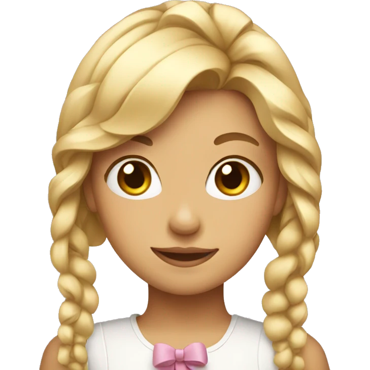 Girl with a bow  emoji