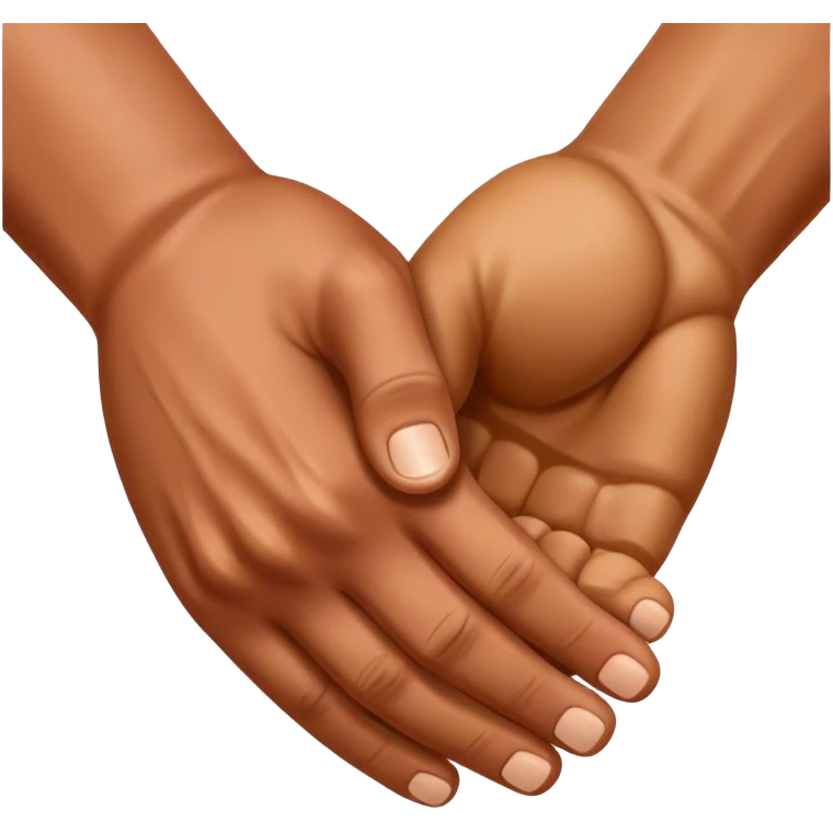 realistic cinematic handshake of muscles hands emoji