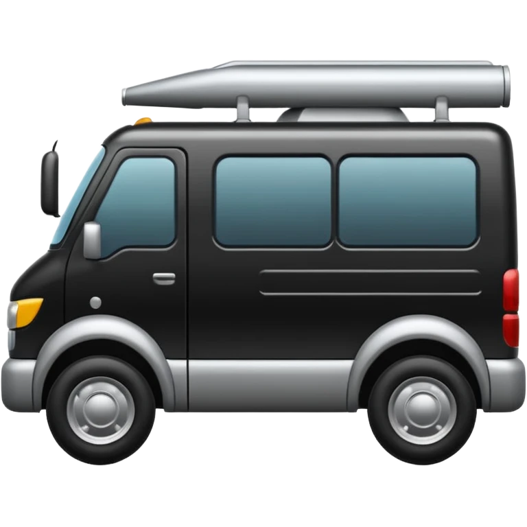 quiero un emoji de un camion de envios en tonos negro emoji