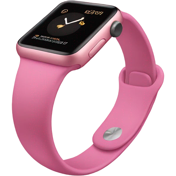 pink apple watch  emoji