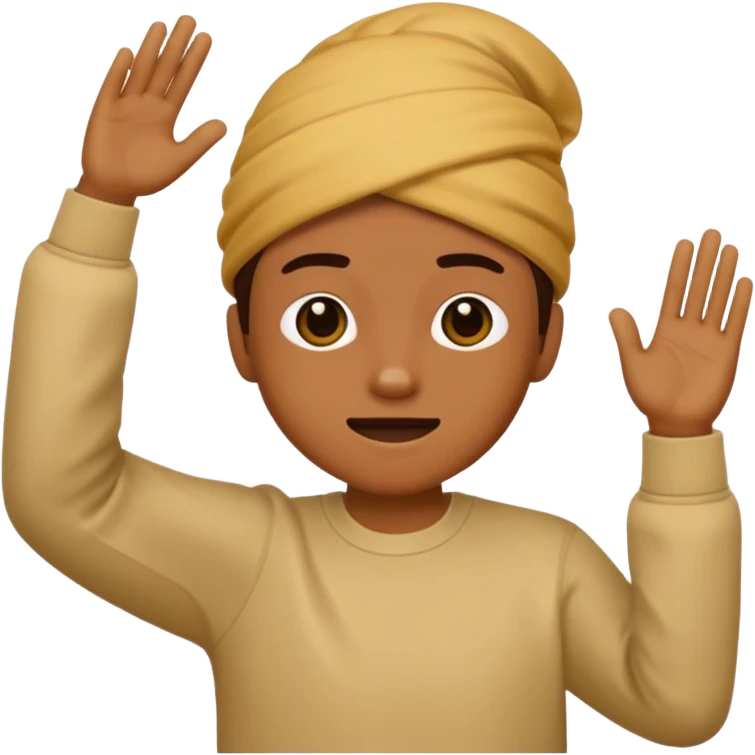 Emoji doing a 🙂‍↕️ and a dab at the same time emoji