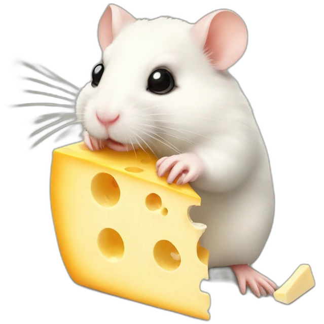 Hamster eating cheese emoji