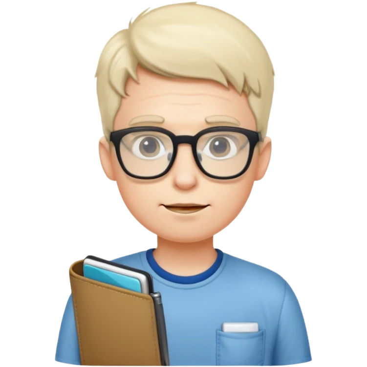 Short dude that is a nerd emoji