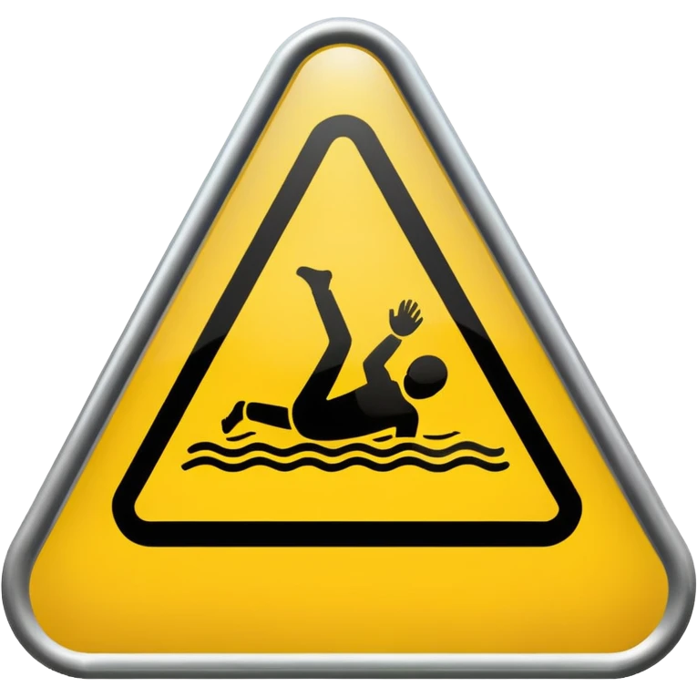slippery surface sign emoji