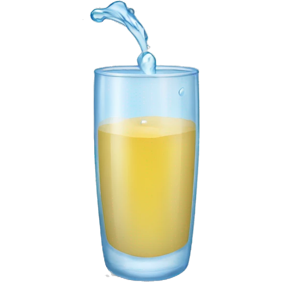 Vaso con agua emoji