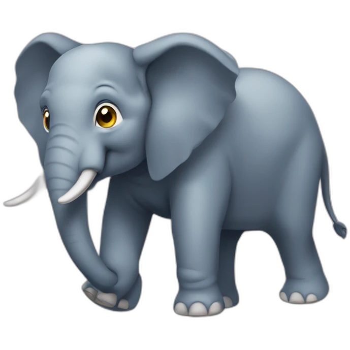 Tortu sur éléphant emoji