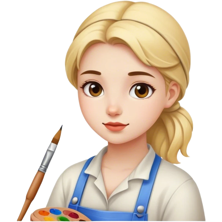 Painter girl emoji